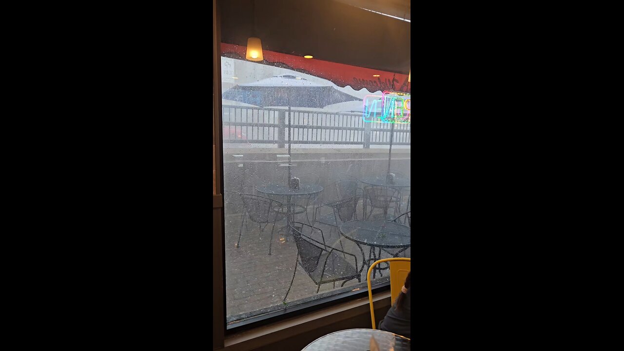 Hailstorm in Batavia