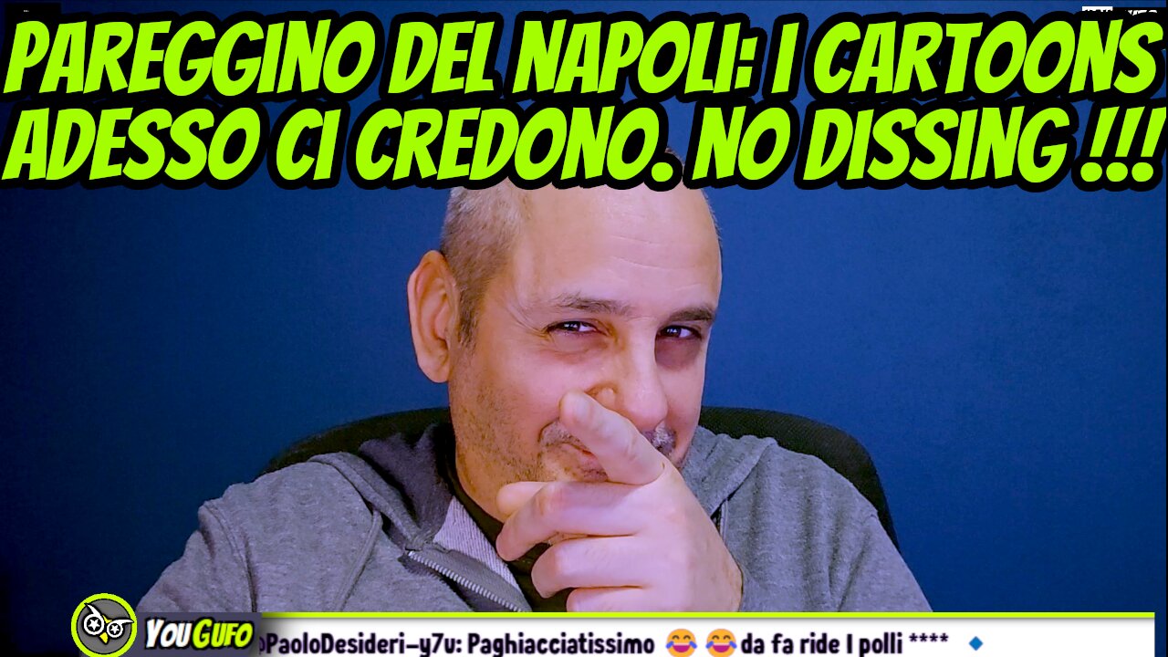 PAREGGIO NAPOLI: ADESSO I CARTONATI CI CREDONO. RIPETO, IO NON FACCIO DISSING.