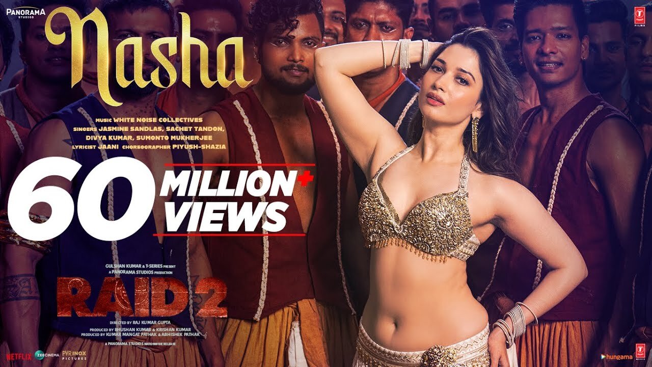 RAID 2: NASHA (Song) | Tamannaah B, Ajay D, Riteish D | Jasmine Sandlas, Sachet T, Jaani | Bhushan K