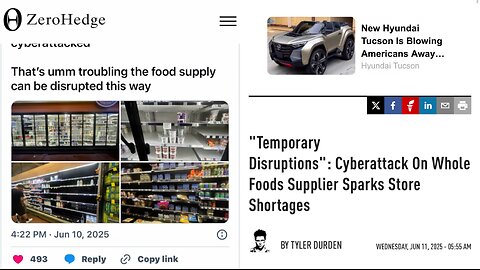 “Temporary Disruption “: Cyberattack On Whole Foods Supplier Spark Store Shortages
