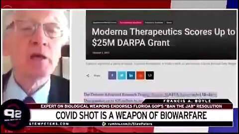 PROF FRANCIS BOYLE AGREED TO TESTIFY AGAINST BILL GATES & ALBERT BOURLA OVER COVID MRNA FOUND DEAD