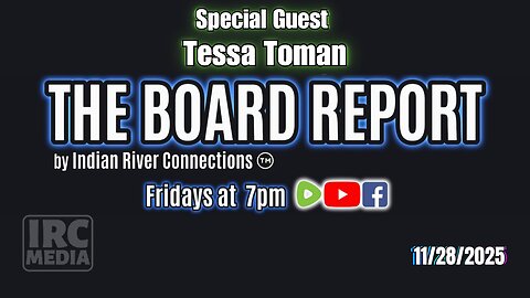 The Board Report by IRC MEDIA Special Guest Tessa Toman