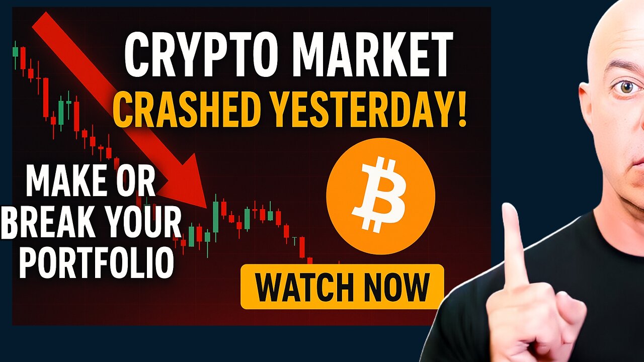 Crypto Market Crashed Yesterday! What Happens Next Could Make or Break Your Portfolio – Watch Now!
