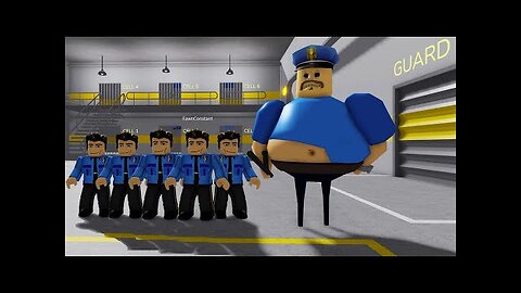 Escaping from a BARRY'S PRISON RUN! And BECAME a LOT OF POLICE PLAYERS