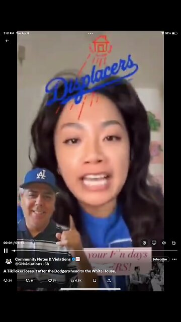 🤣 Must Watch 😂 Lunatic Leftist Dodger Fan Loses Her Mind 😜