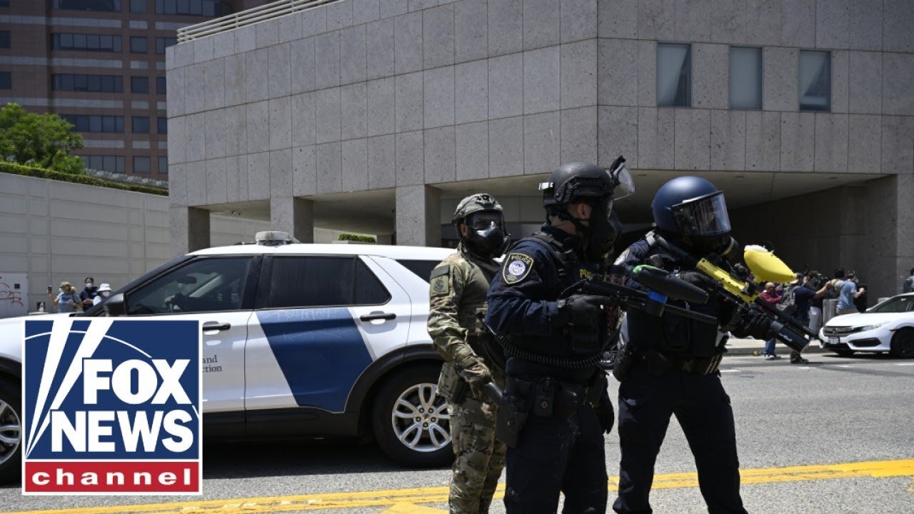 National Guard appears to arrest Los Angeles protester