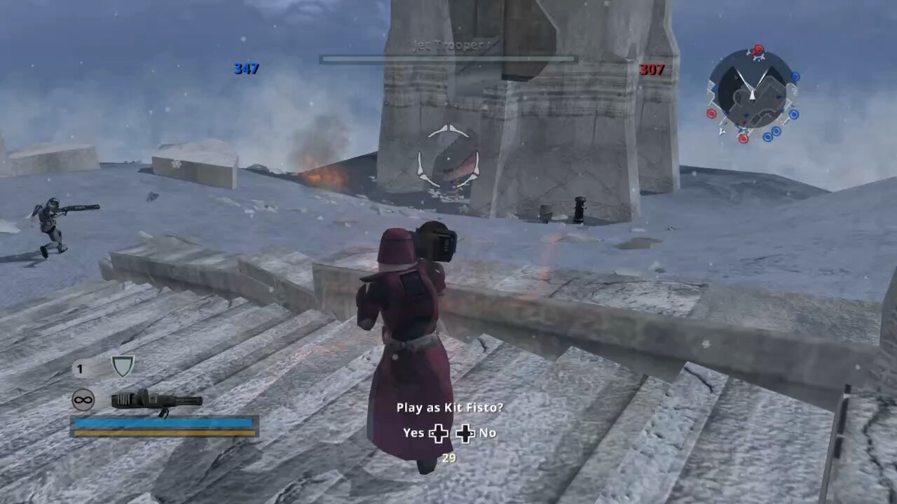 Star Wars battlefront classic collection: Clone commander vs Darth Maul