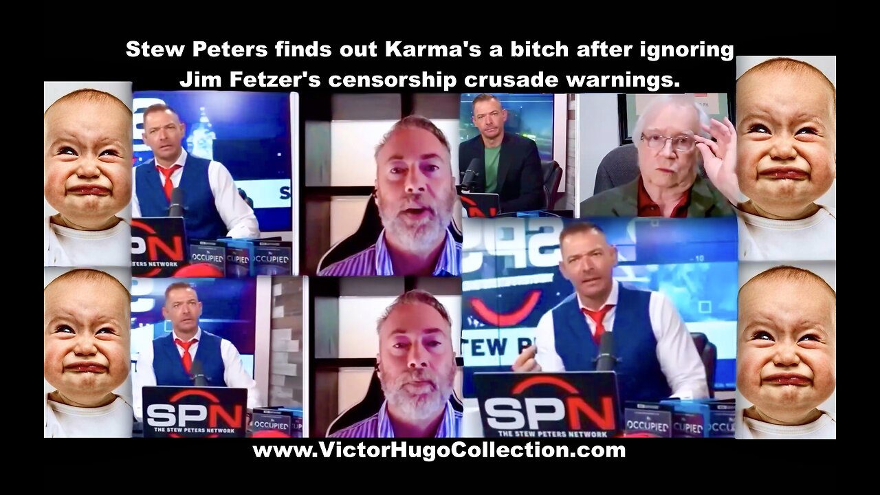 Stew Peters Whines To Dollar Vigilante About Censorship After Ignoring Jim Fetzer Censorship Crusade