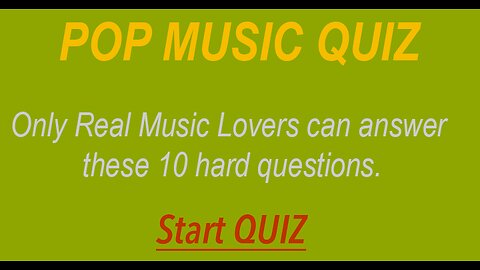 Only Real Music Lovers can answer these questions.