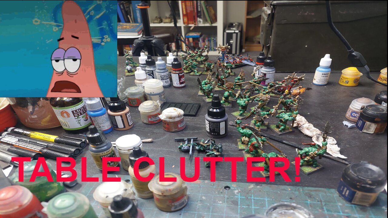 ATTN HANGOUT PAINT AND CHILL STREAM: CLEARING THE CRAFT TABLE!