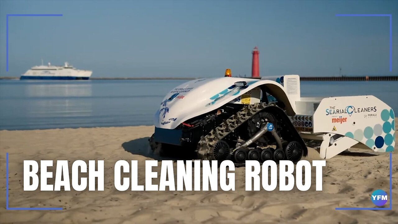 Beach cleaning robot