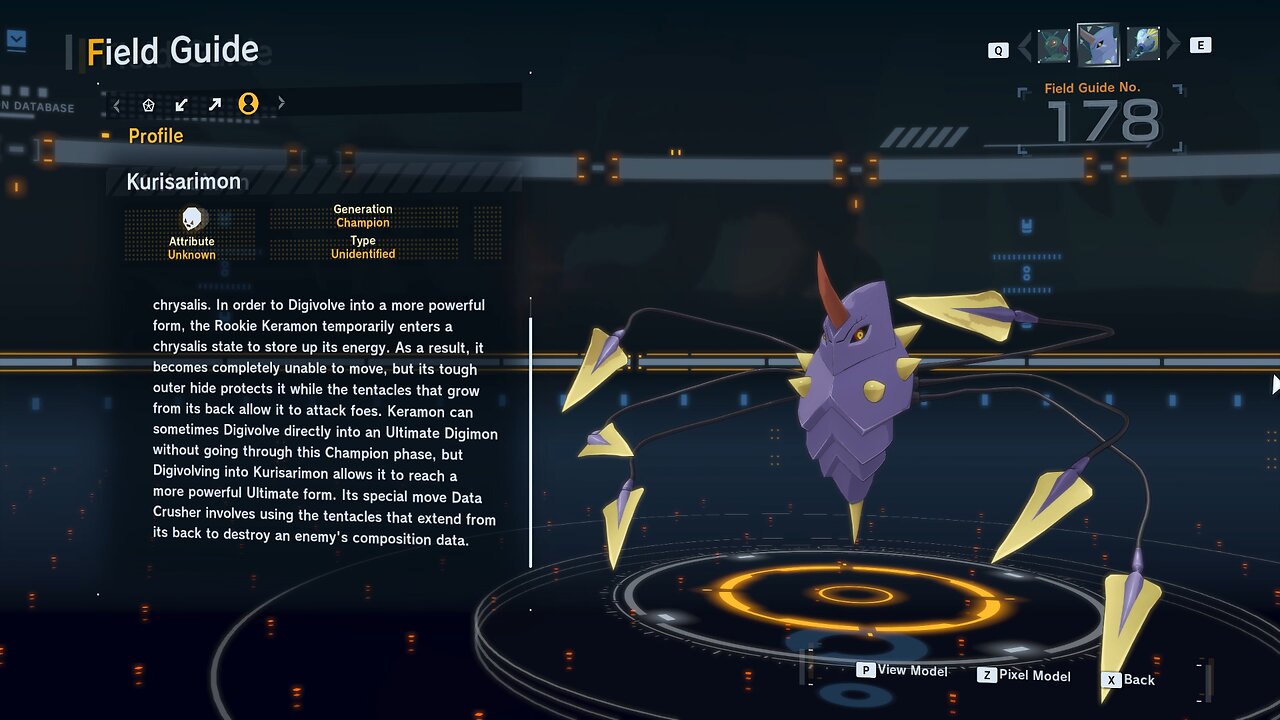 kurisarimon all digivolution/de-digivolution/profile Digimon Story Time Stranger