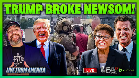 TRUMP BROKE NEWSOM! | LIVE FROM AMERICA 8.15.25 11AM