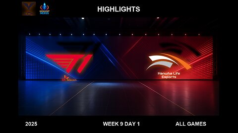 T1 vs HLE Highlights ALL GAMES - LCK W9D1 Split 2 2025 - T1 vs Hanwha Life Esports