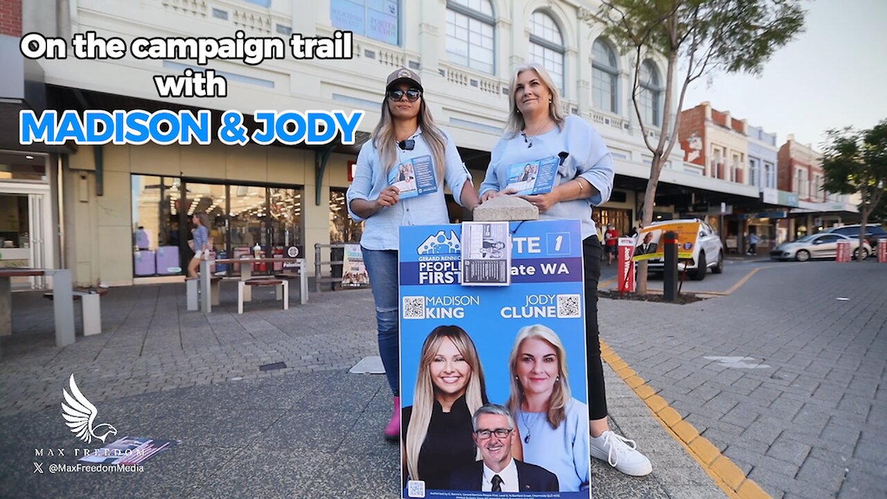Met up with Madison King & Jody Clune - on the campaign trail around the western suburbs of Perth.