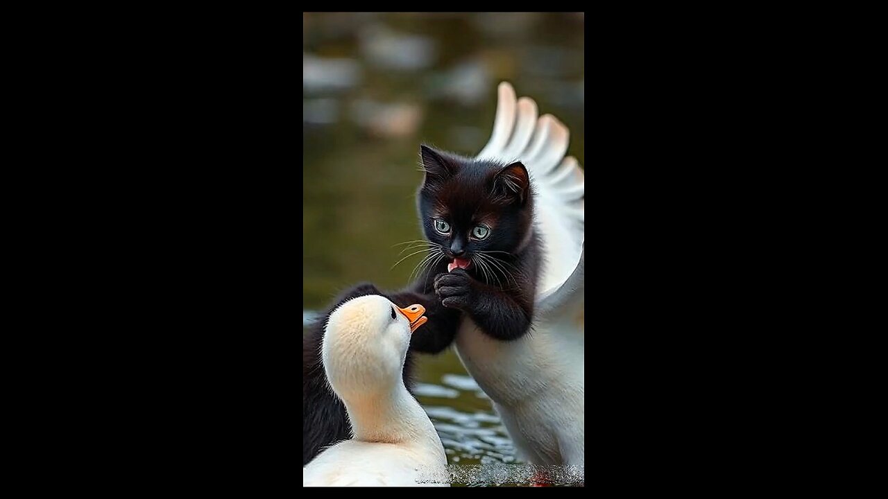 cat duck love story