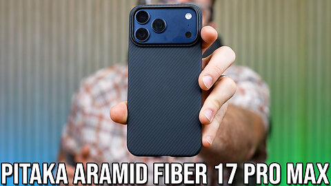 Watch Pitaka Thin Aramid Fiber iPhone 17 Pro Max Case on Amazon.