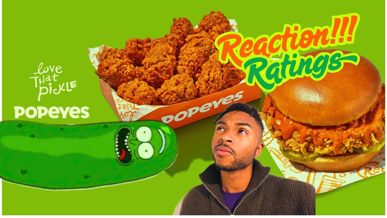 We Tried the NEW Pickle-Flavored Popeyes Menu! | Reaction + Ratings | WithJon & Son 🍗