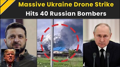 Real Footages of Ukranian drone strike on Russian airbases World War 3 ?