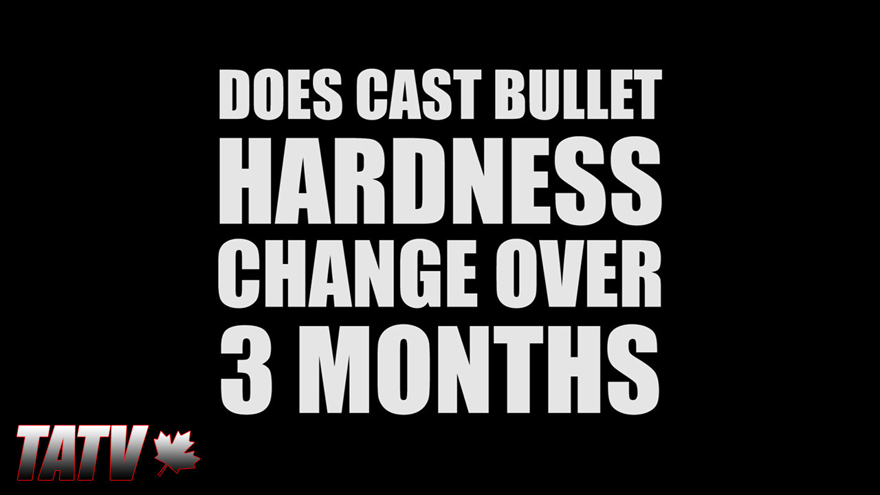 Does Cast Bullet Hardness Change over 3 Months