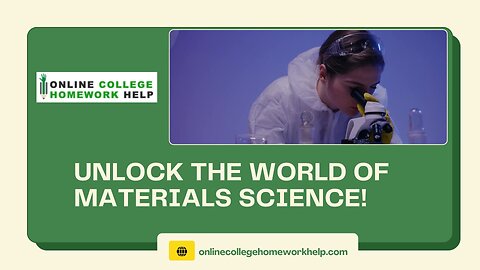 Get Clear Explanations and Support for Your Materials Science Assignments