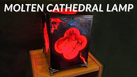 I Forged a Molten Gothic Lamp from the Depths of Hell | Resin & LED Build
