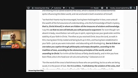 SAINT PAUL'S WARNING: BEWARE OF PHILOSOPHIES OF MEN Like Sijuadi, Daltrucki, WilliamCraig & OTH