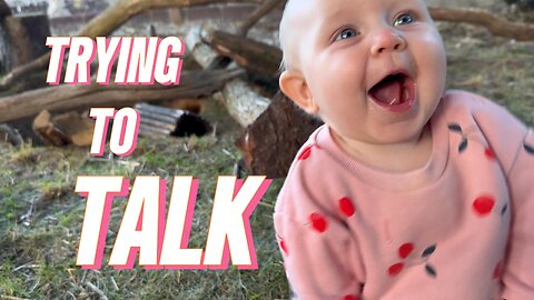 baby kayla’s first talking attempt caught on camera