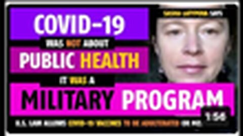 "Sasha Latypova Reveals: Covid-19, A Military Program, Not a Public Health Crisis"