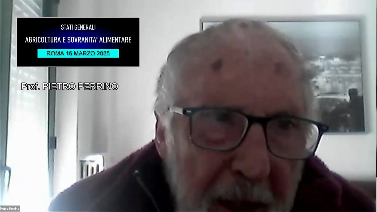 Conferenza Agricoltura e Sovranità alimentare: intervento del prof. Pietro Perrino