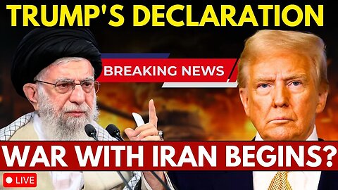 LIVE: Trump's Declaration On War With Iran | US News LIVE | Donald Trump Speech LIVE