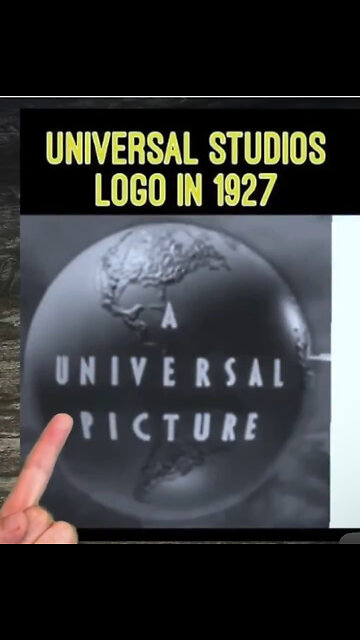 UNIVERSAL STUDIOS IN 1927 SPINNING GLOBE LOGO WITHOUT KNOWING THE SHAPE OF EARTH UNTIL 1972! 🌍
