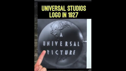 UNIVERSAL STUDIOS IN 1927 SPINNING GLOBE LOGO WITHOUT KNOWING THE SHAPE OF EARTH UNTIL 1972! 🌍