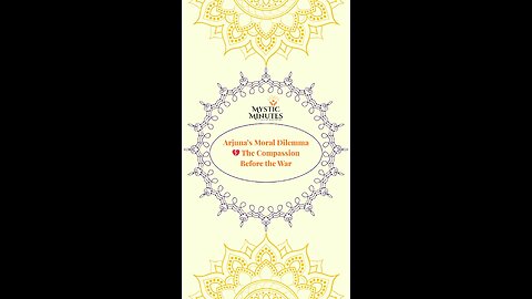 Arjuna’s Moral Dilemma 💔 | Compassion Before the War