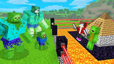 JJ And Mikey VS JJ Zombie MUTANT in Minecraft