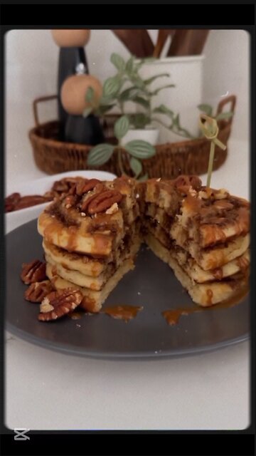 Soft & Delicious Cinnabon Pancakes 🤤