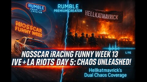 NOSSCAR iRacing Funny Week 13 LIVE + LA RIOTS DAY 5: CHAOS UNLEASHED!