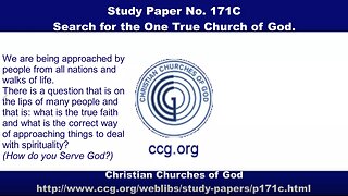 Study Paper - Search for the One True Church of God – No. 171C