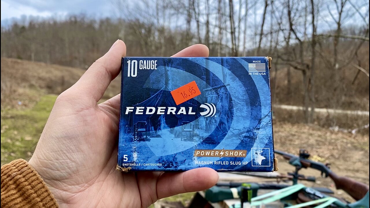 Federal 10 Gauge Slug Range Test