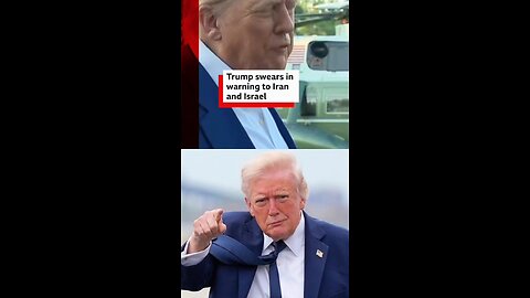 The US president said both Iran and Israel had violated the ceasefire he had announced #DonaldTrump