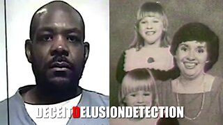 A black serial killer murdered a white woman and her two daughters by stabbing them to death inside their home