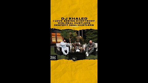 @djkhaled I love seeing everybody win; real hustlers respect real hustlers