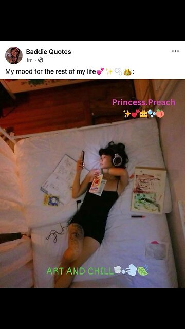 My mood for the rest of my life💕✨🫧👑: #baddiequotes #followme #art #chill