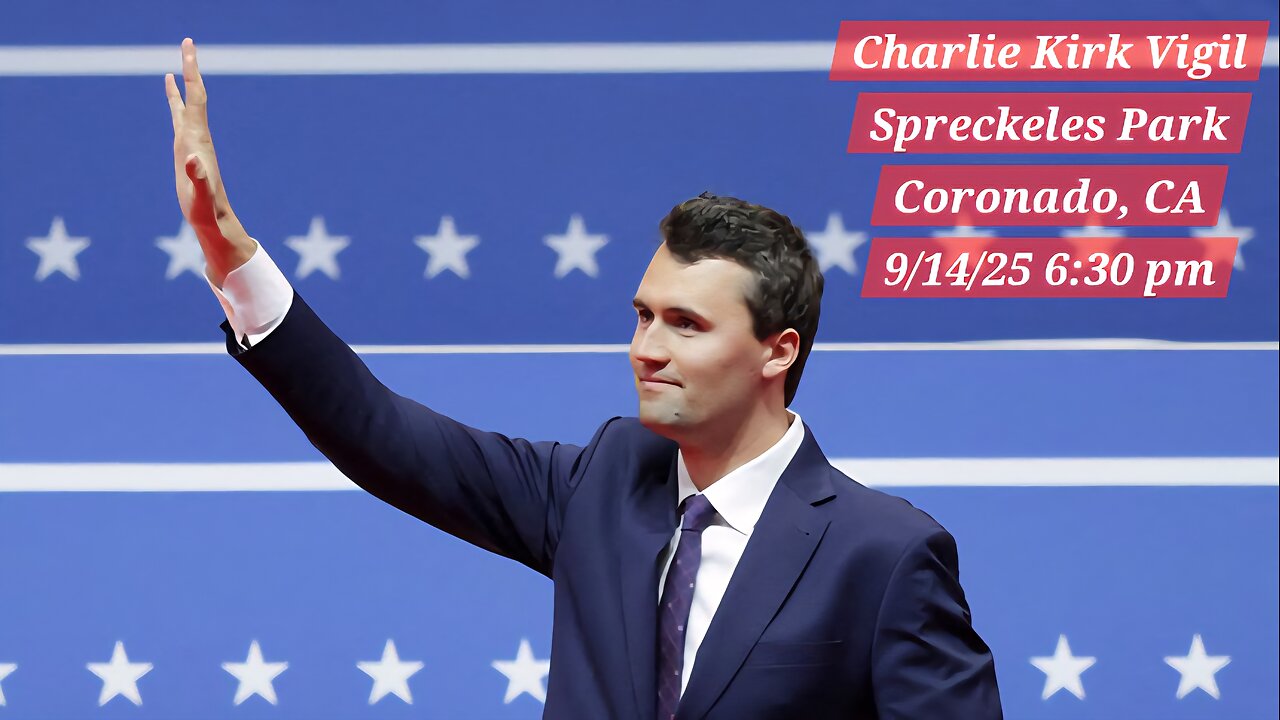 Eye of the STORM LIVE-> Charlie Kirk Vigil Spreckles Park