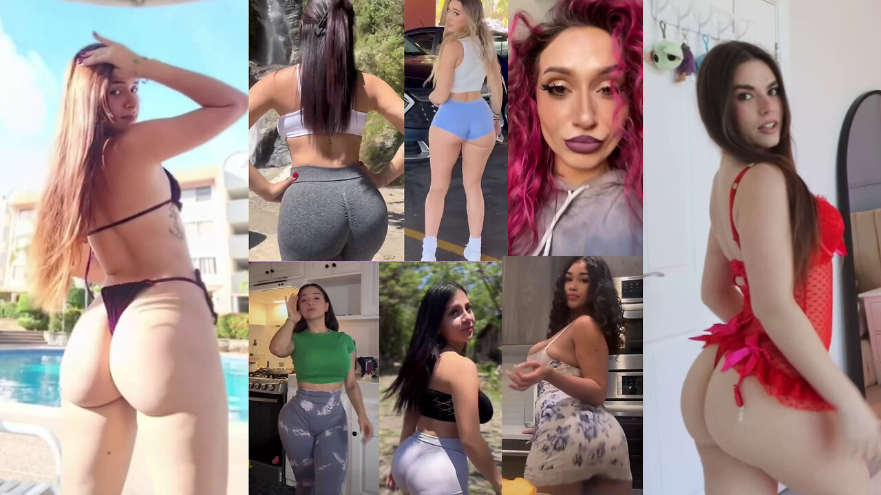 Ass compilation - Big bank tiktok challenge ❤️‍ClipchampGirls 2025