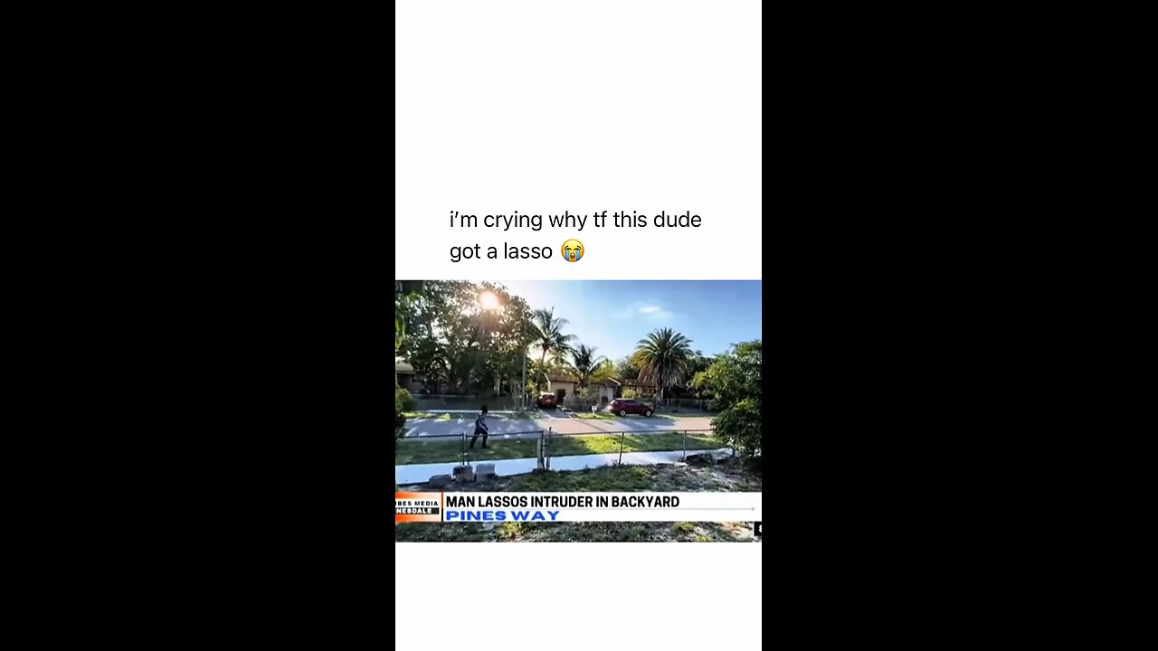 i'm crying why tf this dude got a lasso 😭