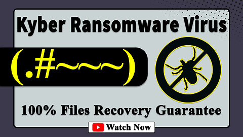 || SOLVED ✅🔘|| Kyber (.#~~~) ransomware virus - removal and decryption