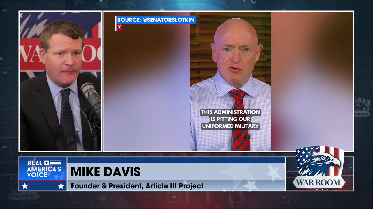 MIKE DAVIS: This Is The Most Dangerous Political Speech I’ve Heard In A Very, Very Long Time. Democrat House Members And Senators Are Winking And Nodding At Intel Officials And Military Officers: Ignore The President’s Orders
