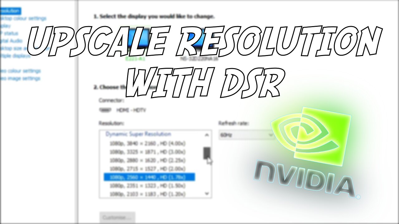Upscaling Your Resolution With NVIDIA (DSR)