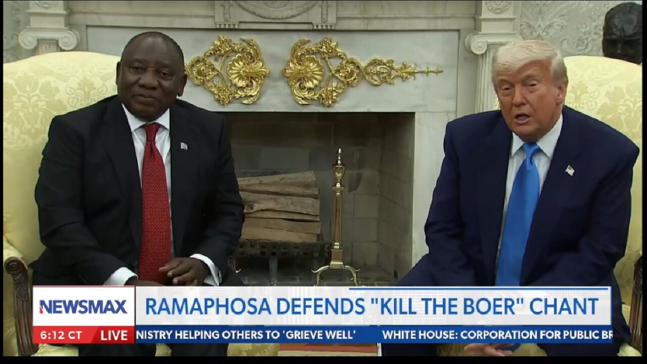 RAMAPHOSA DEFENDS KILL THE BOER CHANT